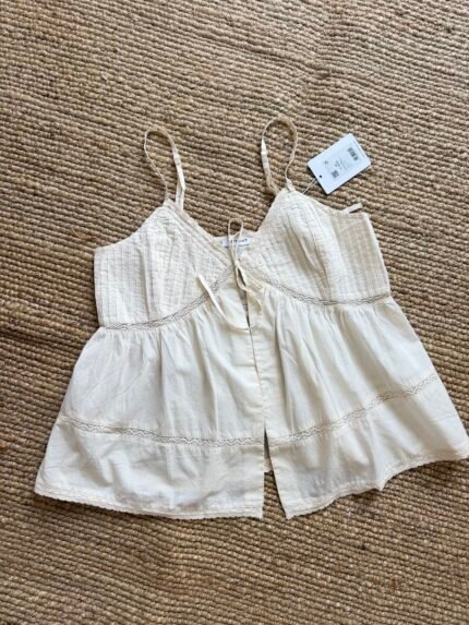 Baby doll tie detail top
