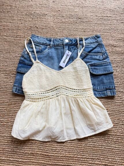 Butter yellow smoked top